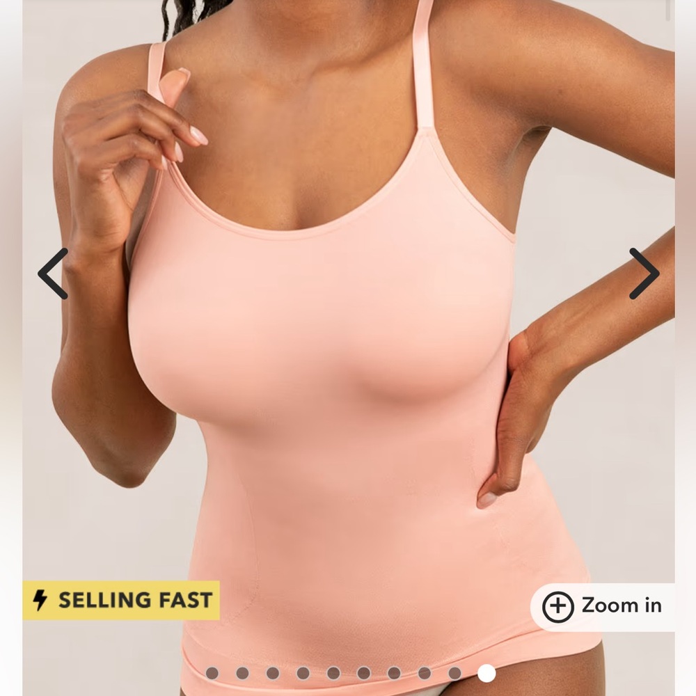 Shapermint Essentials Shapewear Tummy control Rose Tan Camisole Top XL NWT